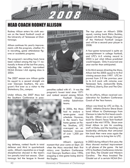 Head Coach Rodney Allison
