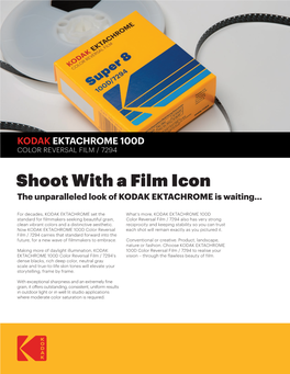Kodak Ektachrome 100D Color Reversal Film  7294