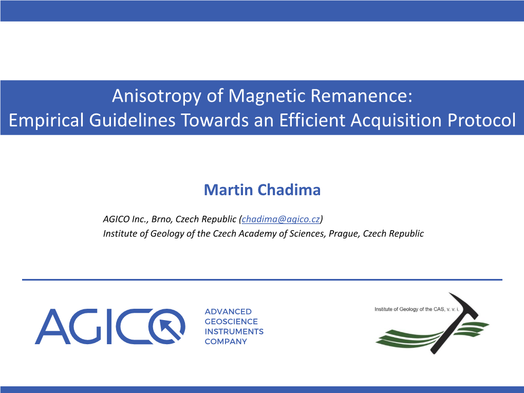 Anisotropy of Magnetic Remanence: Empirical Guidelines Towards an Efficient Acquisition Protocol