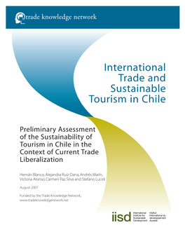 International Trade and Sustainable Tourism in Chile