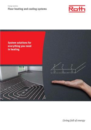Floor Heating and Cooling Systems