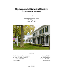 Oysterponds Historical Society Collections Care Plan
