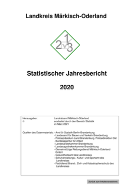 Statistischer Jahresbericht 2020