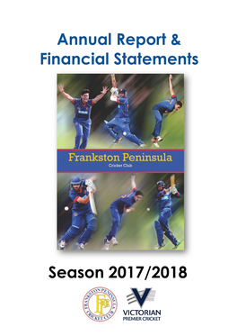 Annual Report & Financial Statements Season 2017/2018