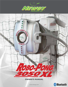 Owners Manual Robo-Pong 3050XL