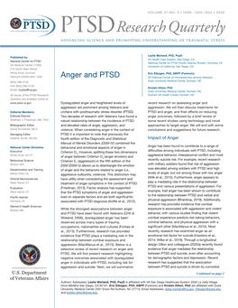 Anger and PTSD