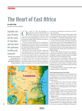 The Heart of East Africa by NICK LYNE Senior Staff Writer, FIRST
