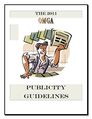 Publicity Guidelines