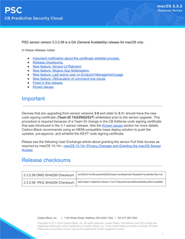 PSC Macos 3.3.2 Release Notes.Pdf ‏930 KB