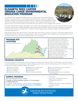 Virginia Canoe Program Overview