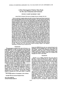 A New Geomagnetic Polarity Time Scale for the Late Cretaceous and Cenozoic