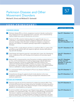 Parkinson Disease and Other Movement Disorders
