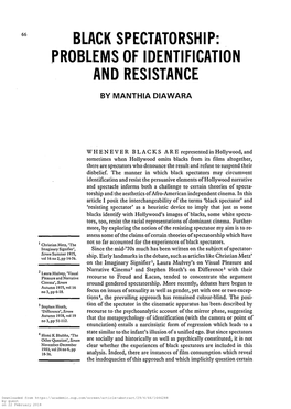Problems of Identification and Resistance