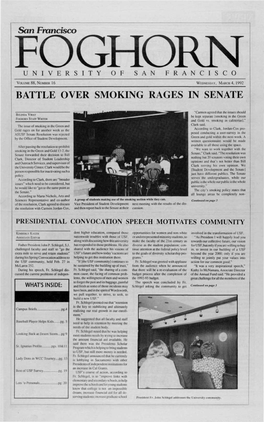 Battle Over Smoking Rages in Senate