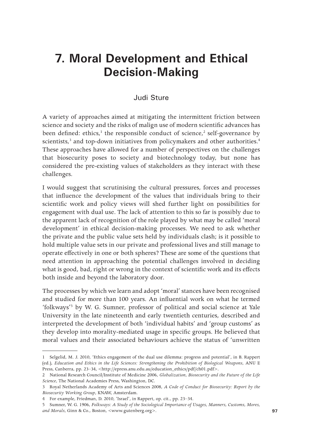 7. Moral Development and Ethical Decision-Making