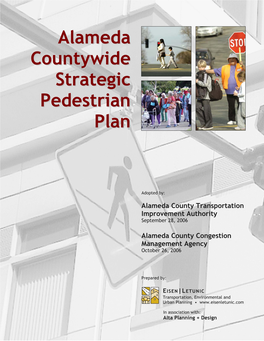 2006 Alameda Countywide Strategic Pedestrian Plan