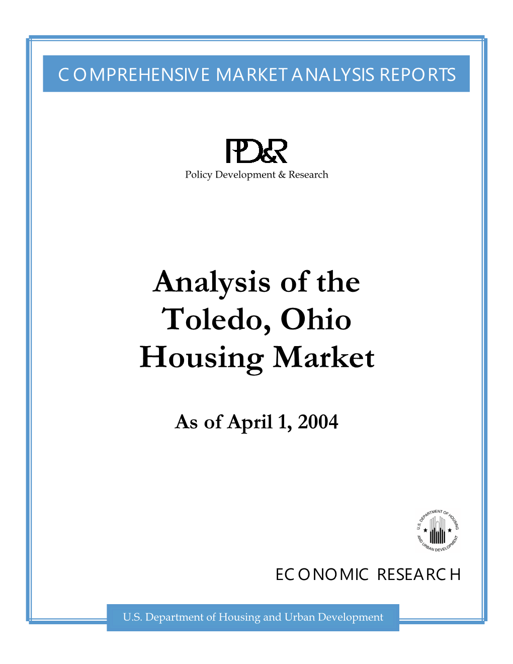 Analysis of the Toledo, Ohio Housing Market