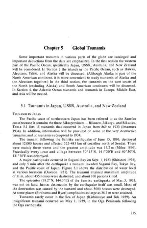 Chapter 5 Global Tsunamis