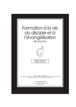 Formation À La Vie Du Disciple Et À L'évangélisation