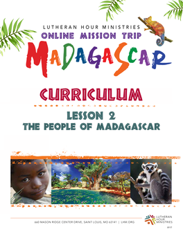 Lesson 2 the People of Madagascar