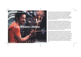 Tony Williams Lifetime Different Studio (RCA Studio B)