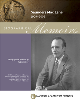 Saunders Mac Lane 1909–2005