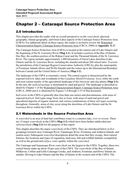 Chapter 2 – Cataraqui Source Protection Area