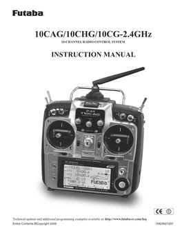 10CAG/10CHG/10CG-2.4Ghz 10-CHANNEL RADIO CONTROL SYSTEM