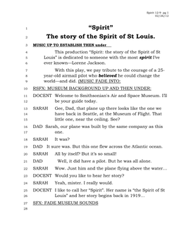 The Story of the Spirit of St Louis