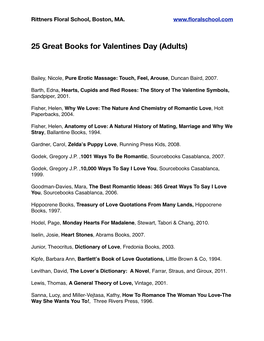 Valentine's Day Bibliography