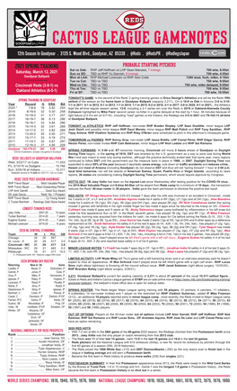 03-13-2021 Reds Game Notes