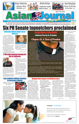 Six PH Senate Topnotchers Proclaimed