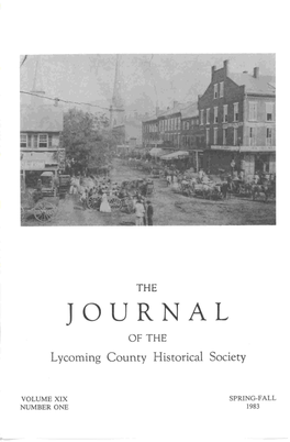 Journal of the Lycoming County Historical Society, Spring-Fall