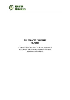 The Equator Principles July 2020