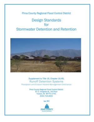 Design Standards for Stormwater Detention and Retention for Pima County