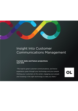 Market Analysis: Customer Communications Management & Customer Experience