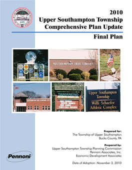 2010 Upper Southampton Township Comprehensive Plan Update Final Plan