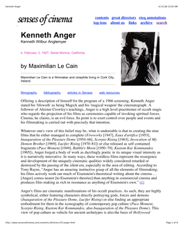 Kenneth Anger 4/23/08 10:03 AM
