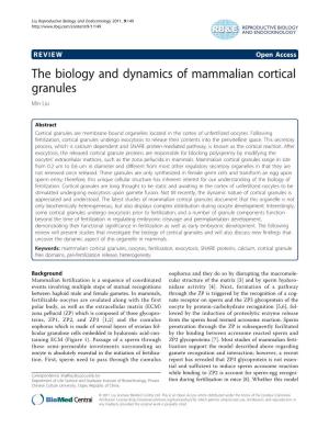 The Biology and Dynamics of Mammalian Cortical Granules Min Liu