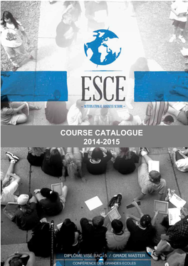 ESCE 2014 2015 Courses Catalogue