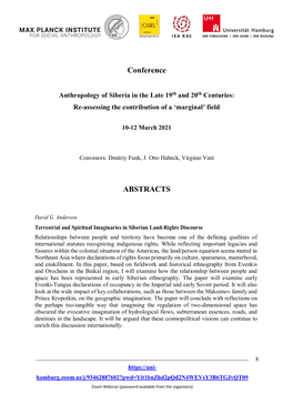 Conference ABSTRACTS