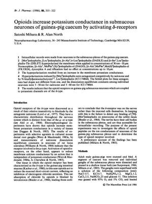Neurones Ofguinea-Pig Caecum by Activating 3-Receptors Satoshi Mihara & R