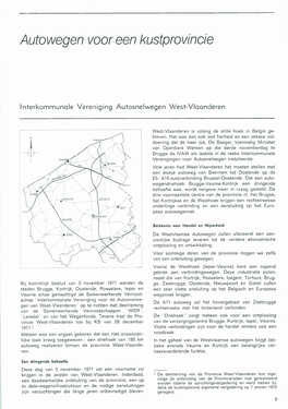 Autowegen Voor Een Kustprovincie