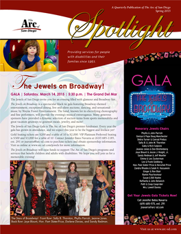 The Jewels on Broadway! GALA | Saturday, March 14, 2015 | 5:30 P.M