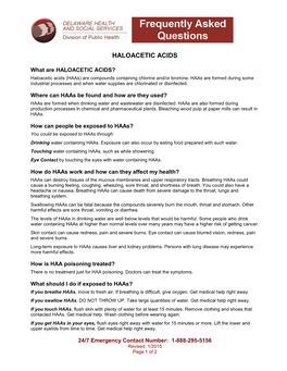 Haloacetic Acids