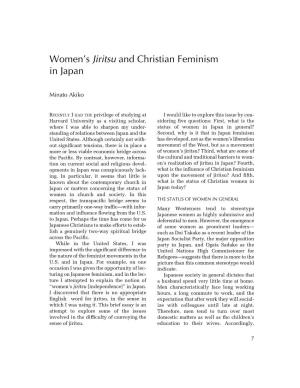 Women's Jiritsu and Christian Feminism in Japan