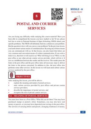 Postal and Courier Services 8