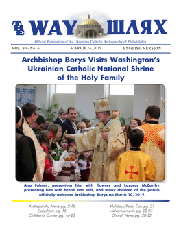 Archbishop Borys Visits Washington's Ukrainian Catholic National Shrine