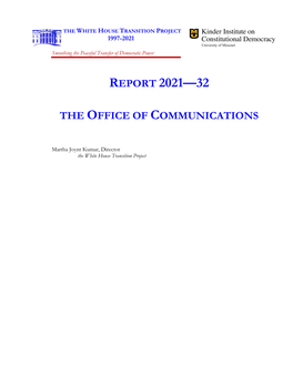 Report 2021—32 the Office of Communications