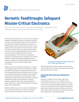 Hermetic Feedthroughs Safeguard Mission-Critical Electronics